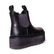 UGG Neumel Platform Chelsea Black Boots - Women's