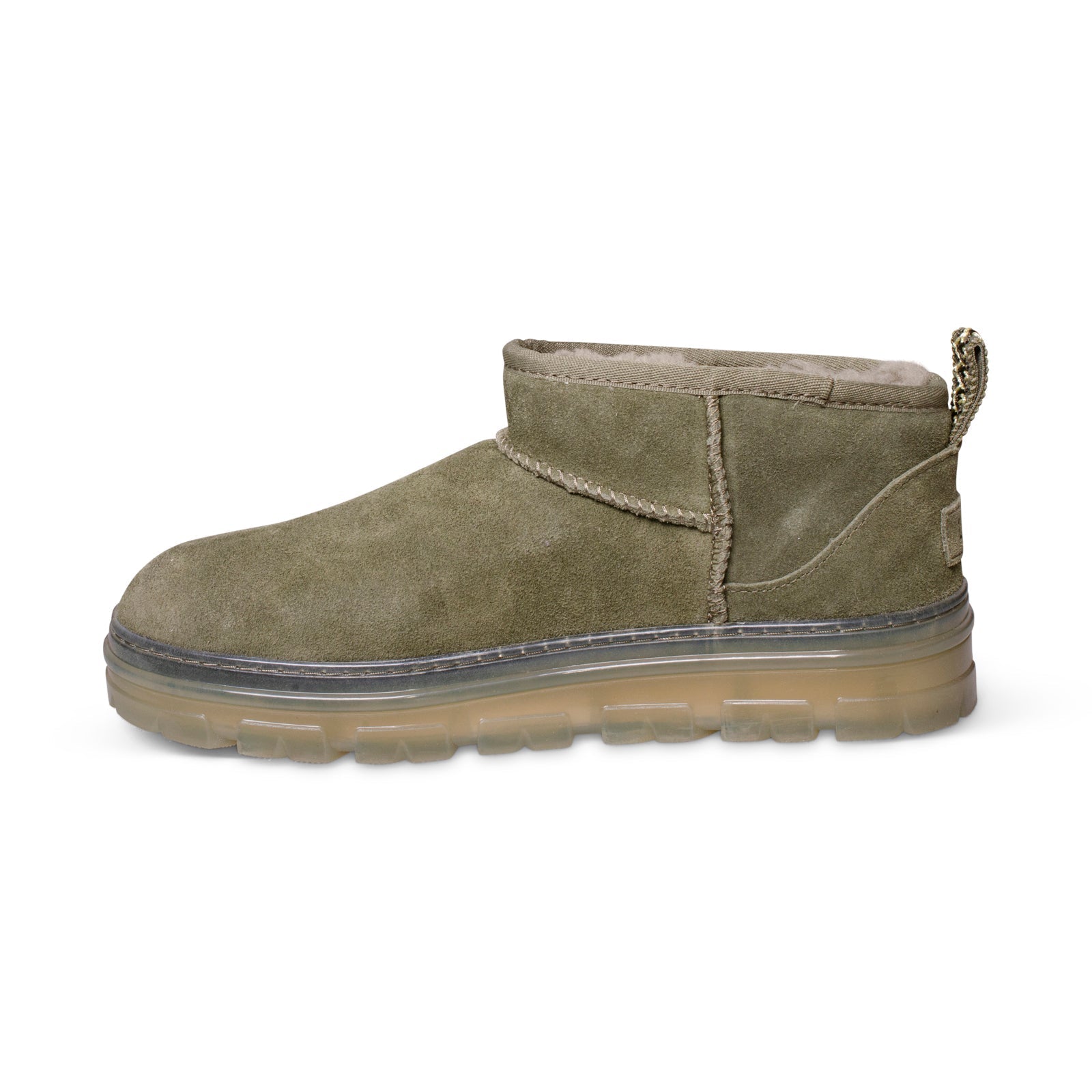 UGG Classic Ultra Mini Clear Burnt Olive Boots - Women's