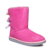 UGG Bailey Bow II Pink Azalea / Icelandic Blue Boots - Youth