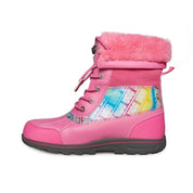 UGG Butte II Chromatic Pink Rose Boots - Youth