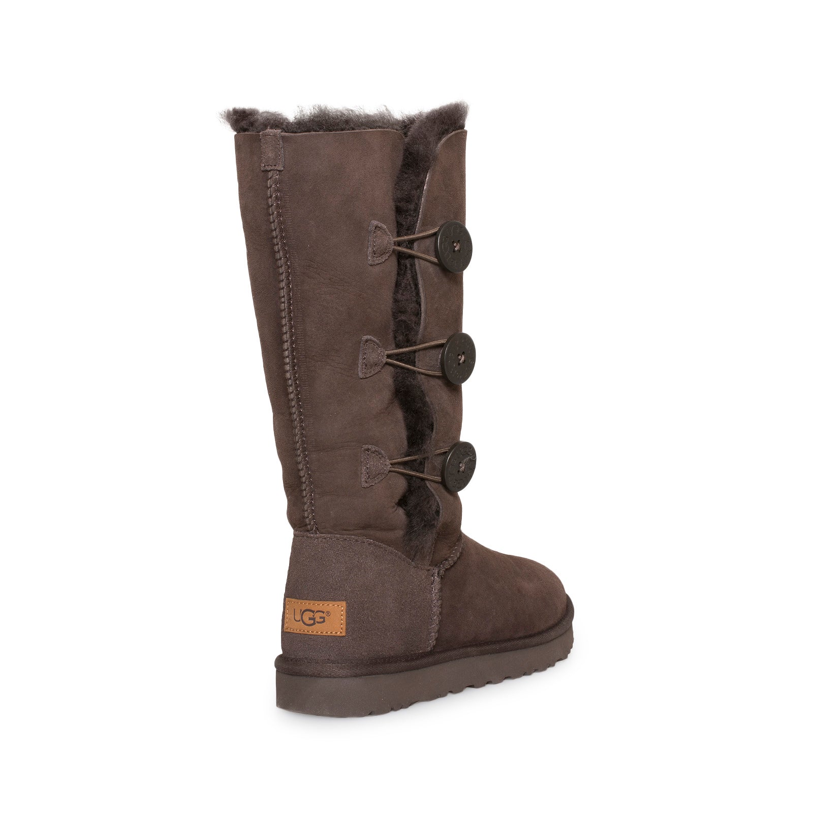 UGG Bailey Button Triplet II Chocolate Boots