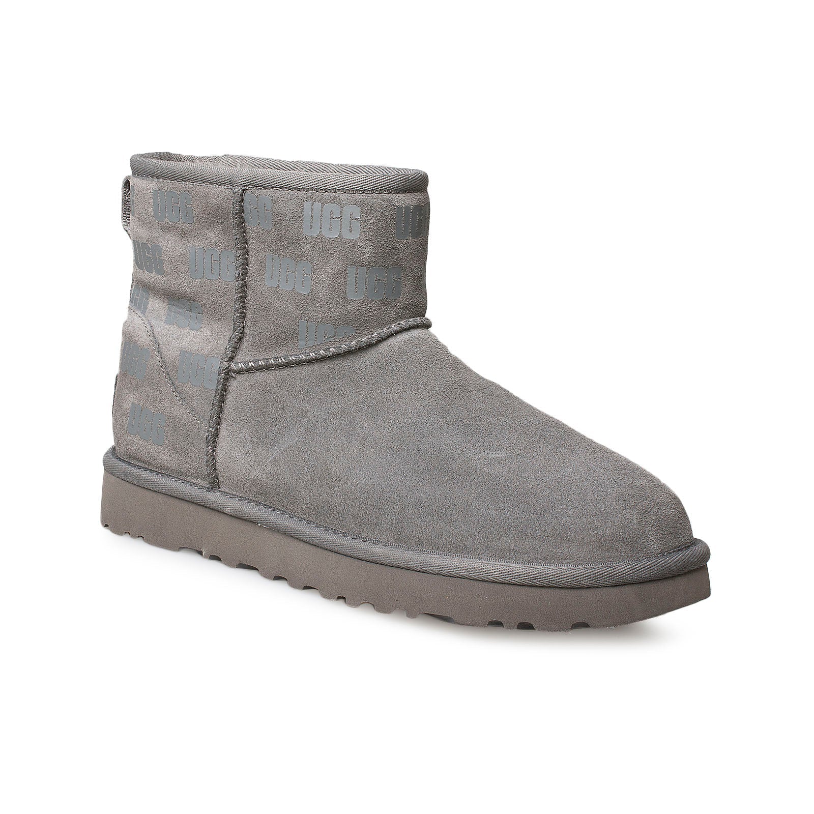 UGG Classic Mini II UGG Print Grey Boots - Women's