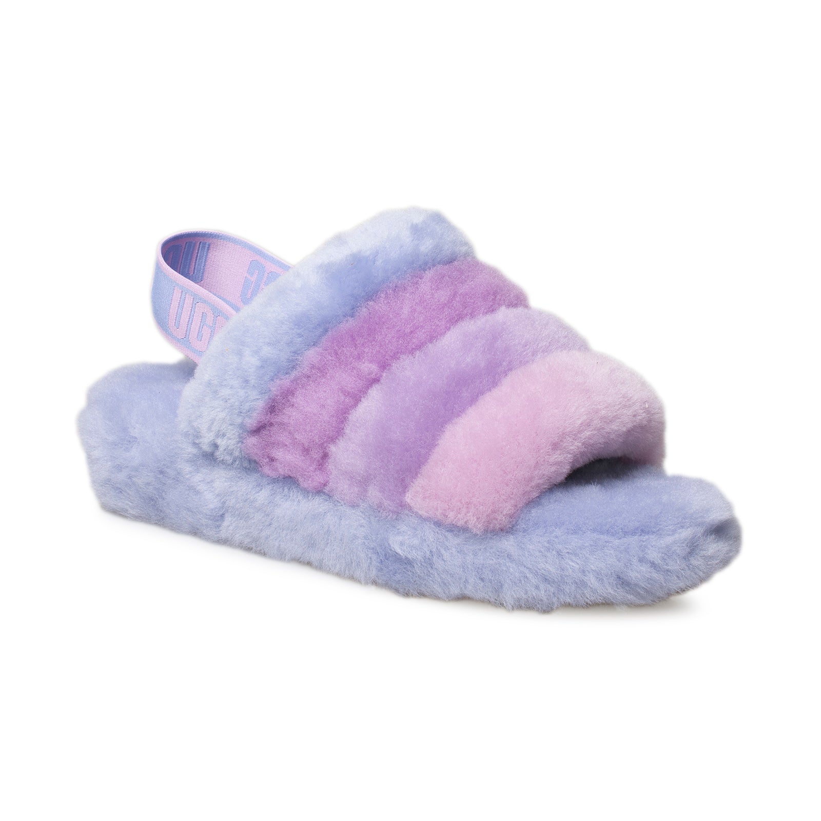 UGG Fluff Yeah Slide Cornflower Multi Slippers - Women's