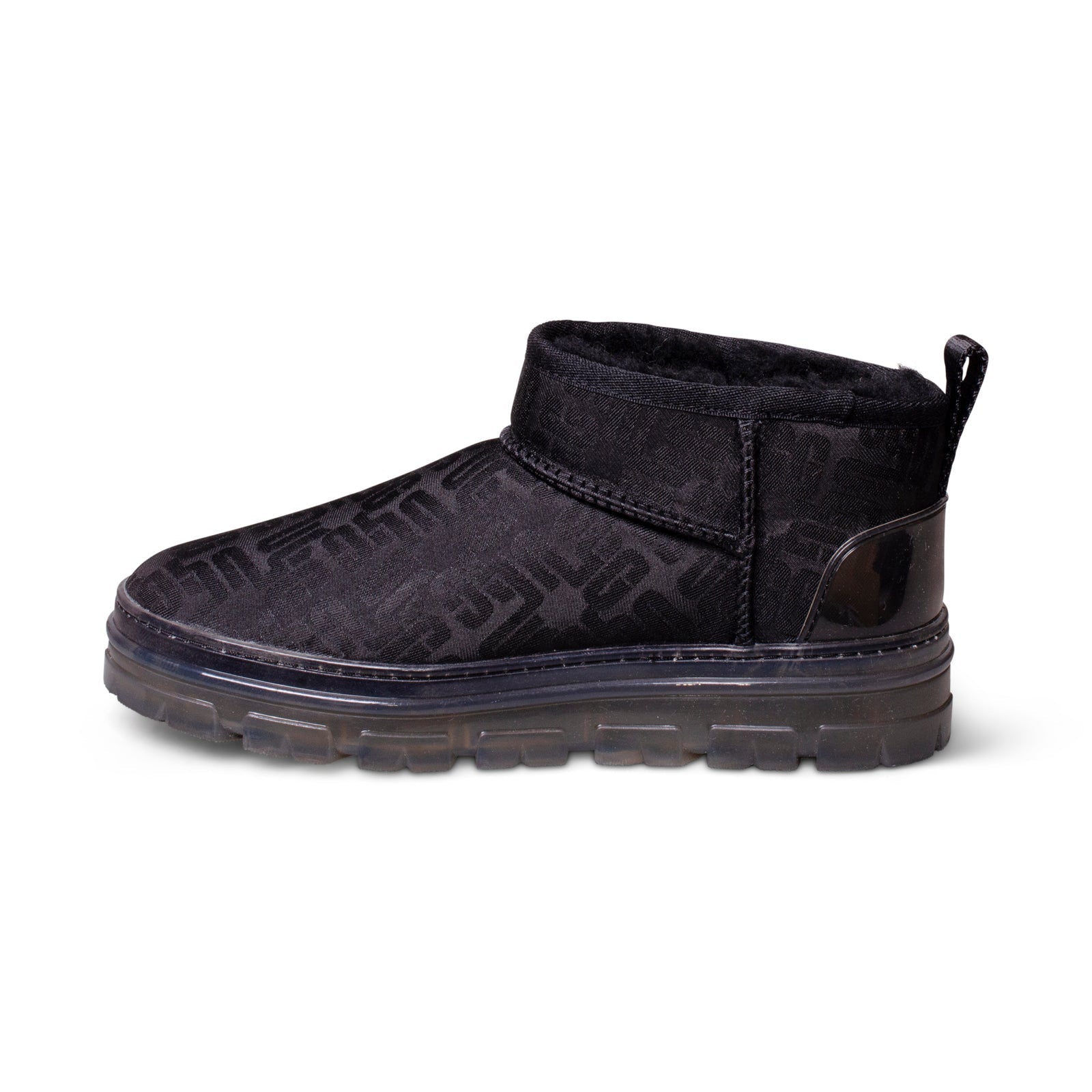 UGG Classic Ultra Mini Monogram Black Boots - Women's