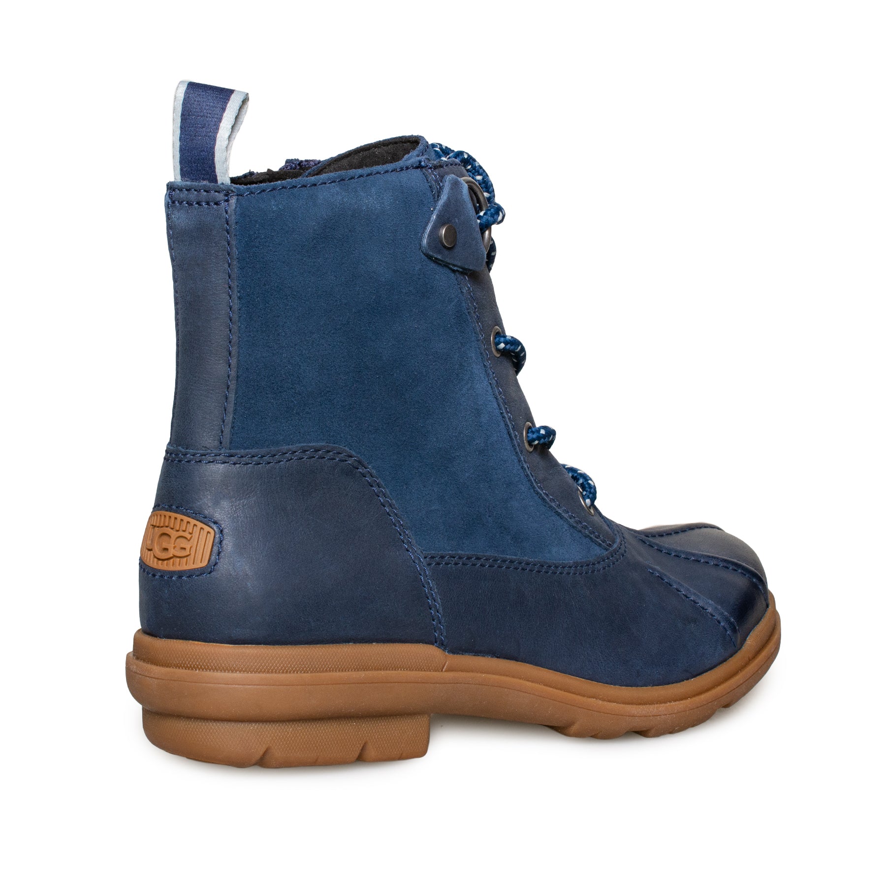 UGG Hapsburg Navy Leather Boots - Women's