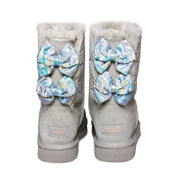 UGG Bailey Bow Abstract Splatter Seal Boots - Women's