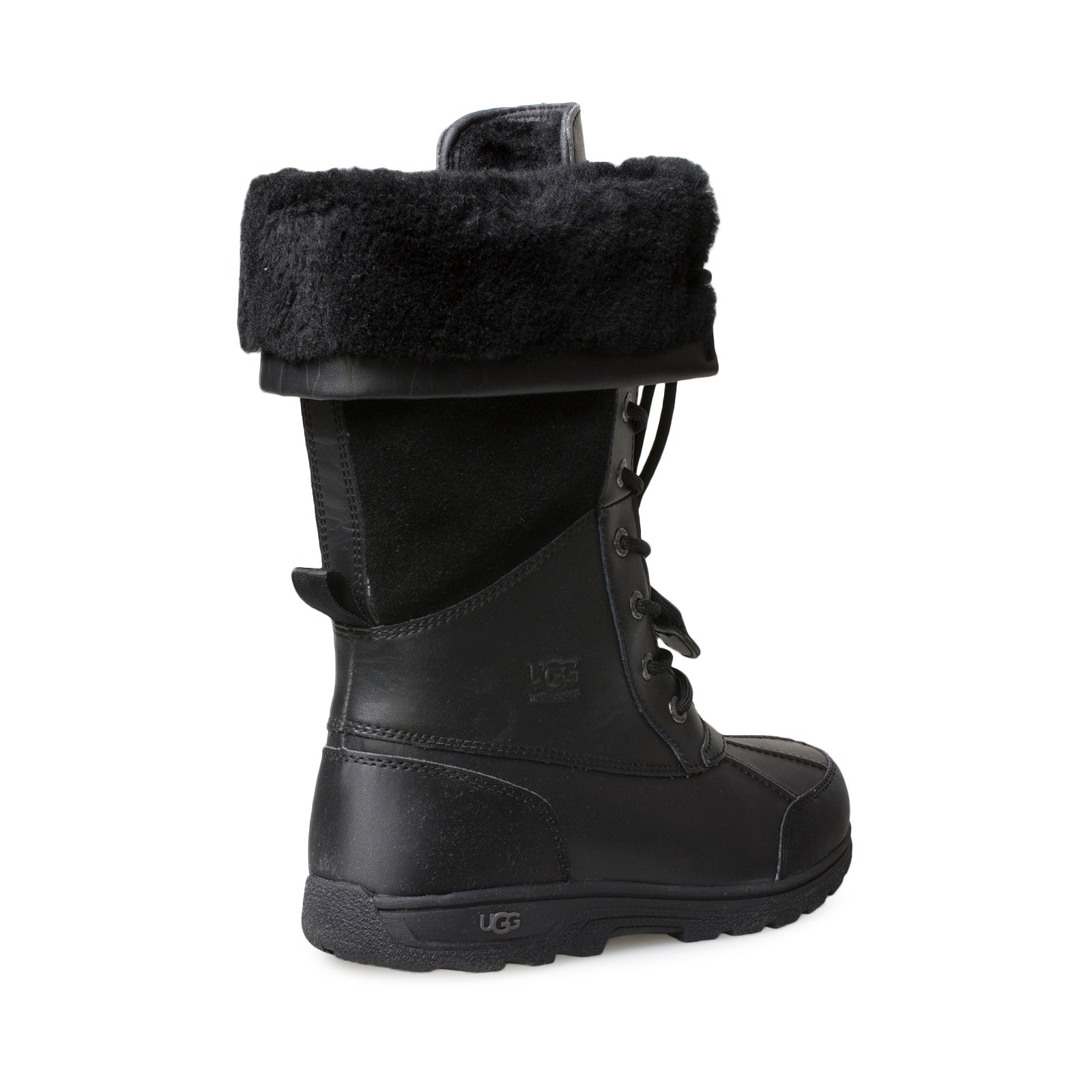 UGG Butte II Toggle Tall Black Boots - Youth