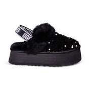 UGG Funkette Chunky Sequin Black Slippers - Women's