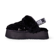 UGG Funkette Chunky Sequin Black Slippers - Women's