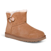 UGG Mini Bailey Button Crystals Chestnut Boots - Women's