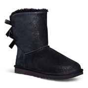 UGG Bailey Bow Twinkle Black Boots - Women's