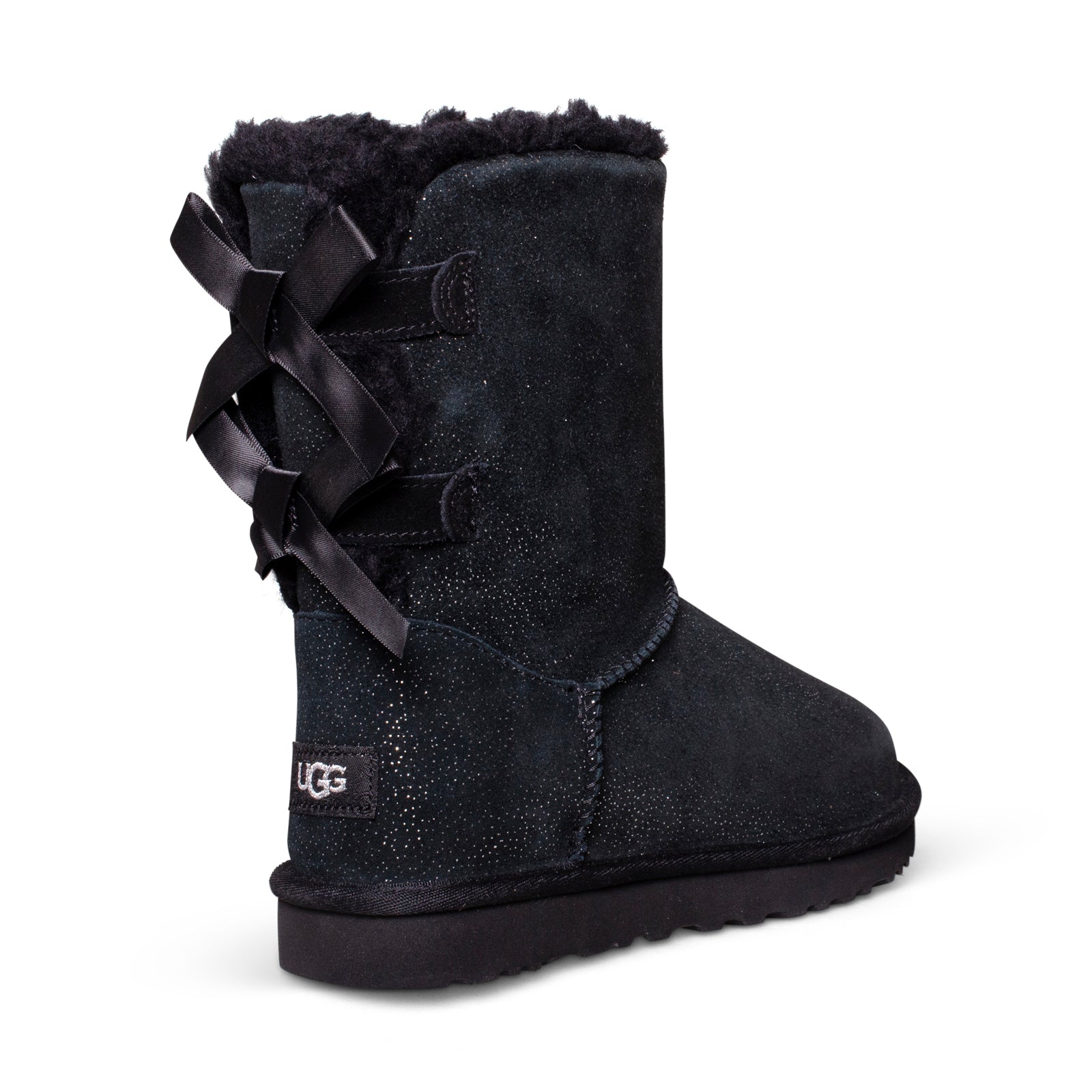 UGG Bailey Bow Twinkle Black Boots - Women's