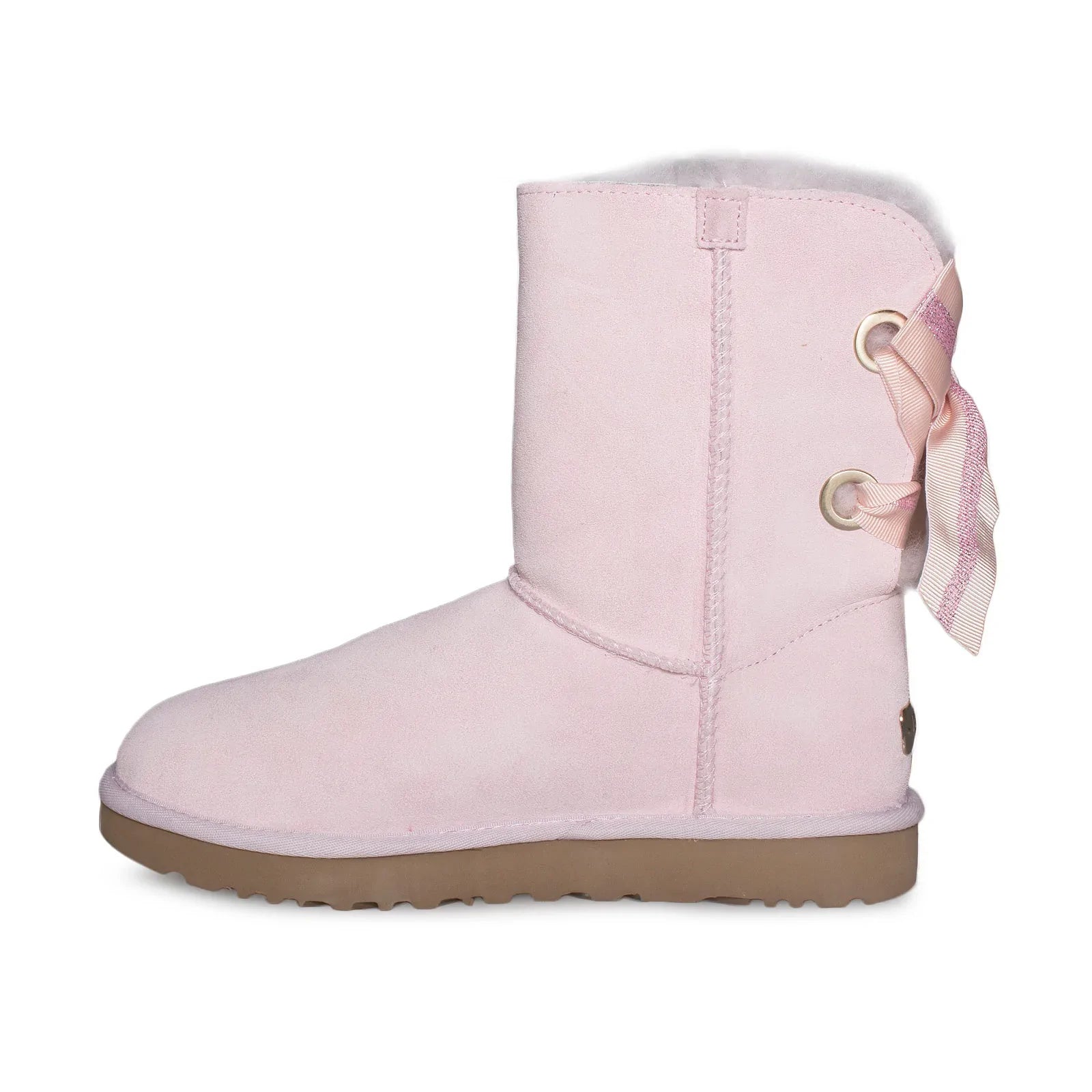 UGG Customizable Bailey Bow Short Seashell Pink Boots - Women's