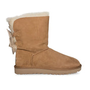 UGG Bailey Bow Short Ruffle Chestnut Boots - Women's