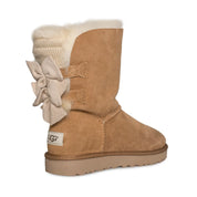 UGG Bailey Bow Short Ruffle Chestnut Boots - Women's