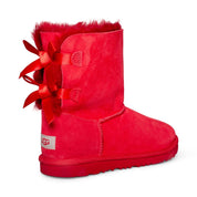 UGG Bailey Bow II Samba Red Boots - Youth