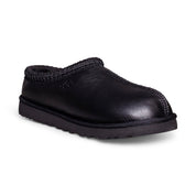 UGG Tasman Leather Black Slippers - Men's