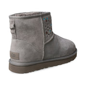 UGG Classic Mini Stud II Charcoal Boots - Women's