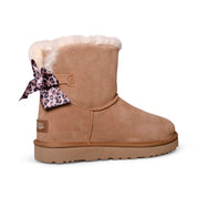 UGG Mini Bailey Bow Leopard Chestnut Boots - Women's