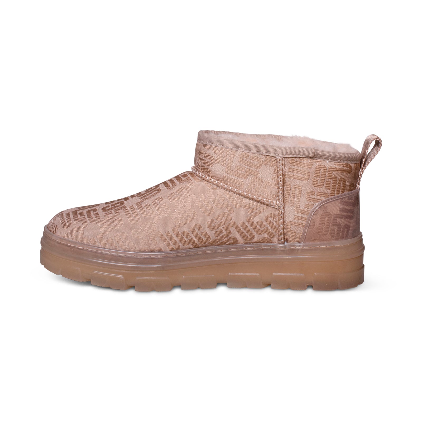 UGG Classic Ultra Mini Monogram Tan Grey Boots - Women's