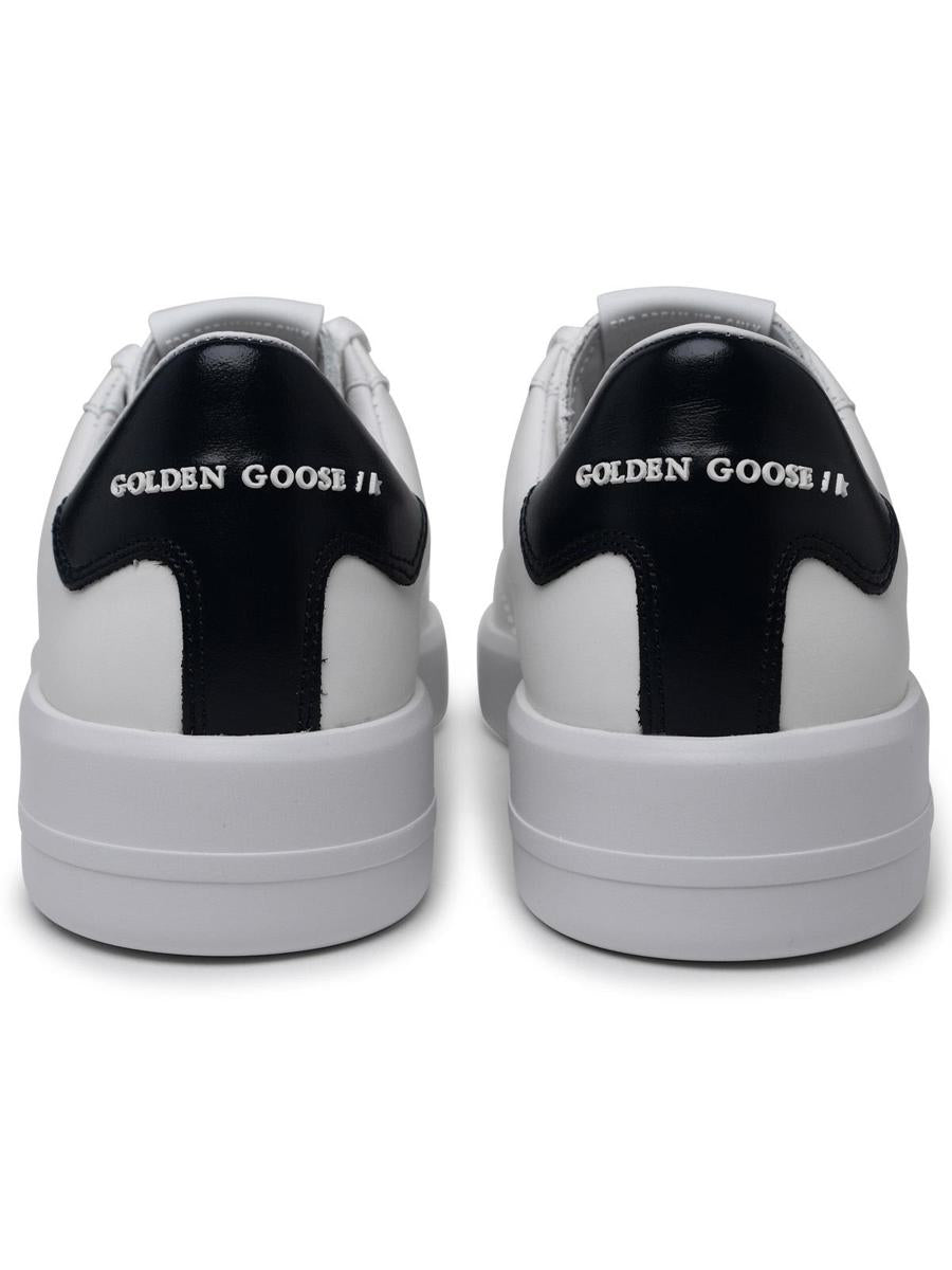 Golden Goose 'Purestar' White Calf Leather Sneakers