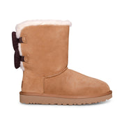 UGG Bailey Ribbed Bow Chestnut Boots - Women's