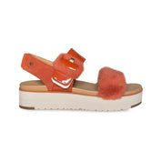 UGG Le Fluff Red Rock Sandals - Women's