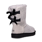 UGG Bailey Bow Micro Cheetah White Boots - Women's