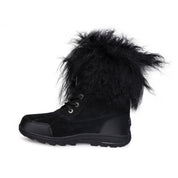 UGG Butte II Fluff Black Boots - Youth