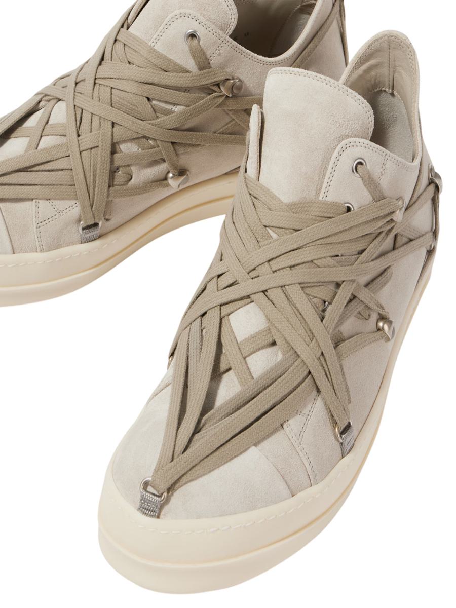 Rick Owens Megalace Sneakers In Suede