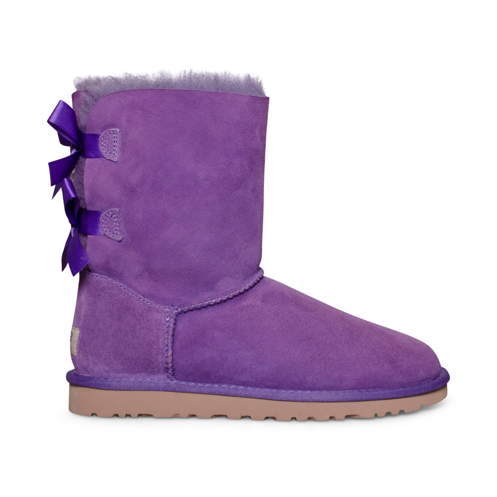 UGG Bailey Bow Purple Boots - Women's