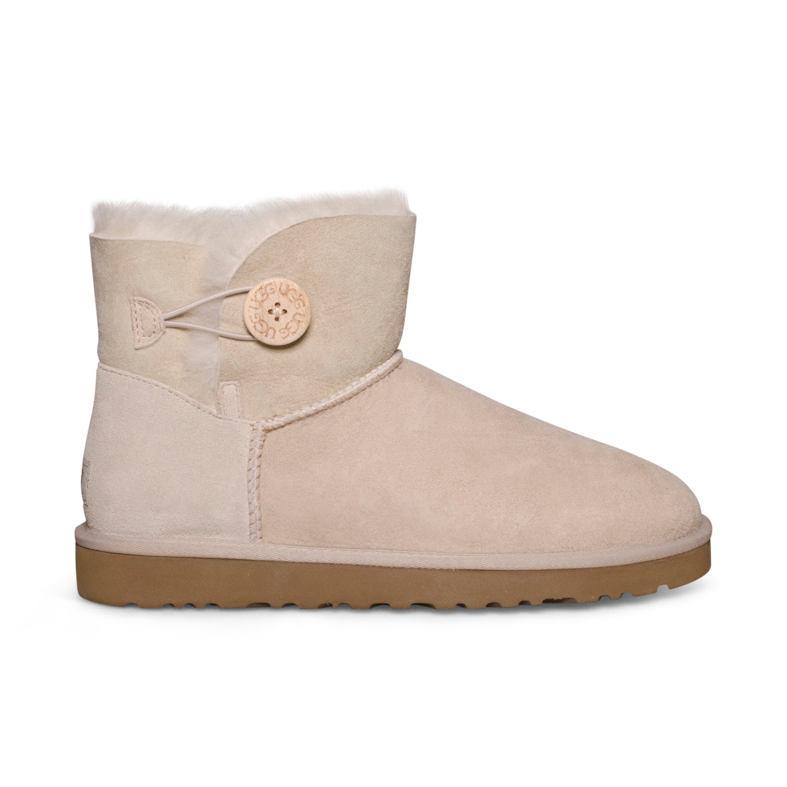 UGG Mini Bailey Button Sand Boots - Women's