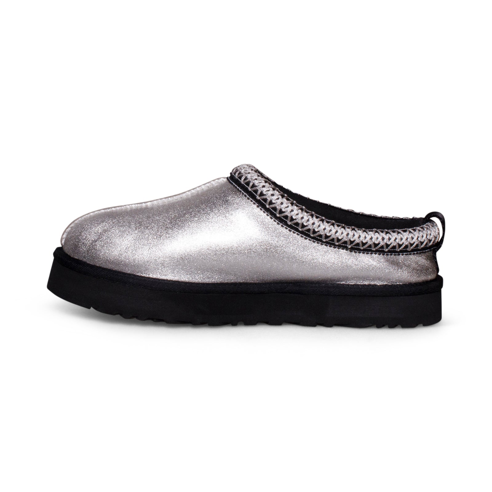 UGG Tazz Silver Metallic Slippers - Youth