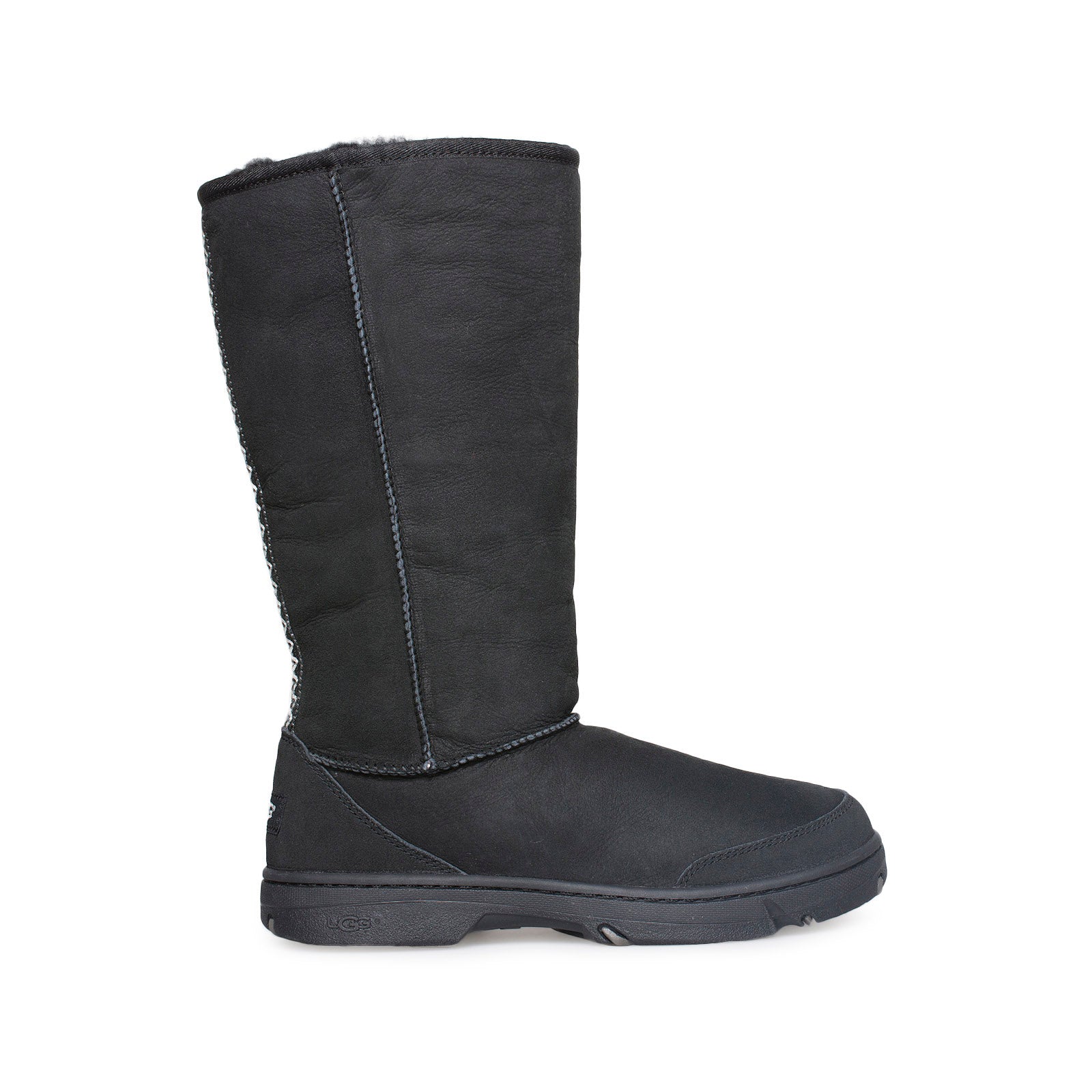 UGG Ultimate Tall Braid Black Boots - Women's