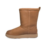 UGG Classic Short Leather Waterproof Chestnut Boots - Women's