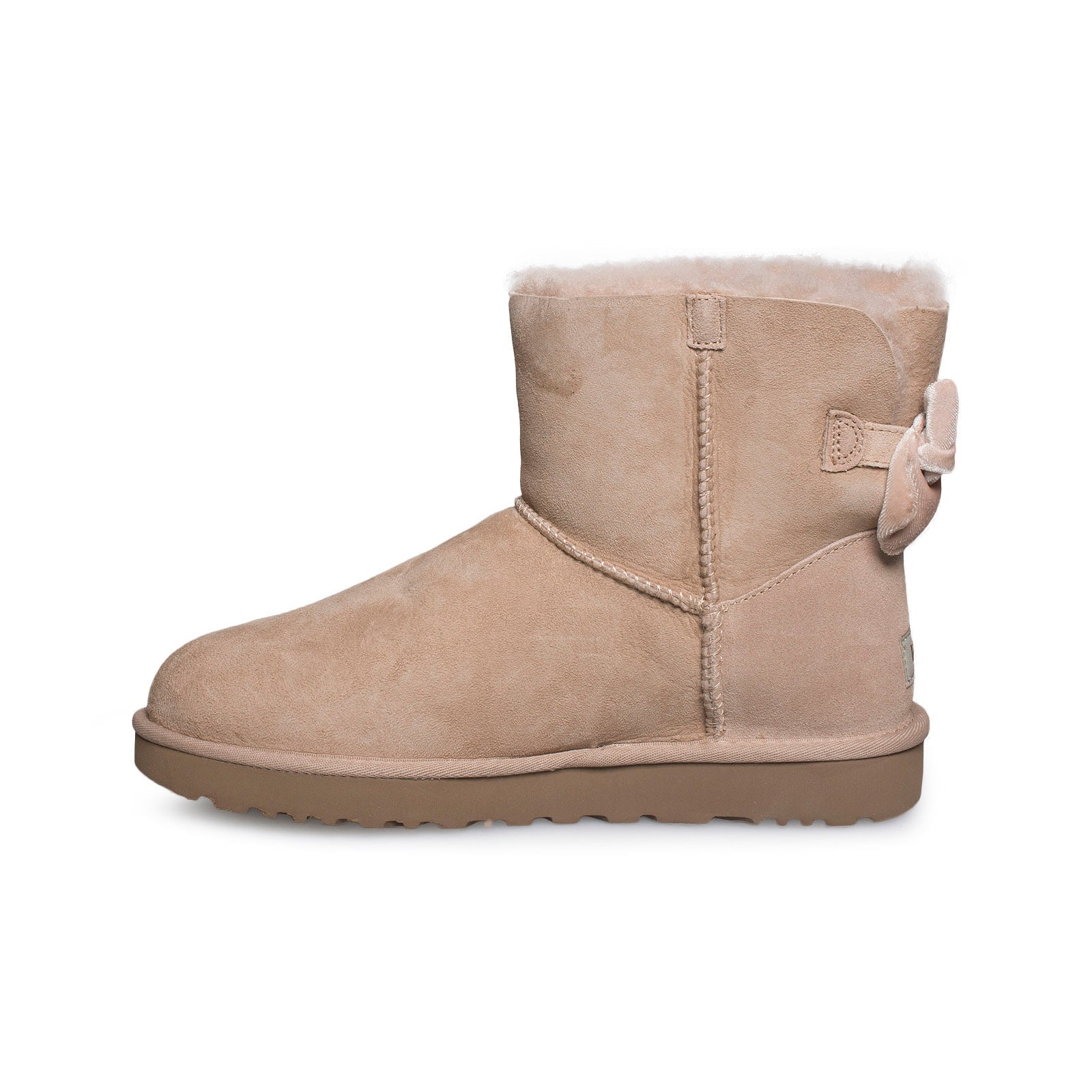 UGG Mini Bailey Bow ll Ribbon Driftwood Boots - Women's