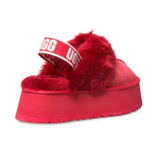 UGG Funkette Ribbon Red Slippers - Women's