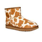 UGG Classic Mini Cow Print Mesa Sand Boots - Women's