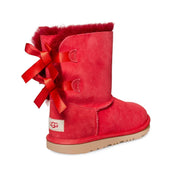 UGG Bailey Bow II Ribbon Red Boots - Youth