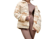 Frankie Uggfluff Jacket In Topa Wave Multi