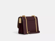 Coach Klare Crossbody Leather Bag In Gold/Merlot