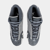 Air Jordan 14 Retro Flint Grey Grade School Lifestyle Shoes (Flint Grey/Stealth White)