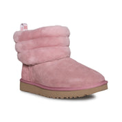 UGG Fluff Mini Quilted Pink Dawn Boots - Women's