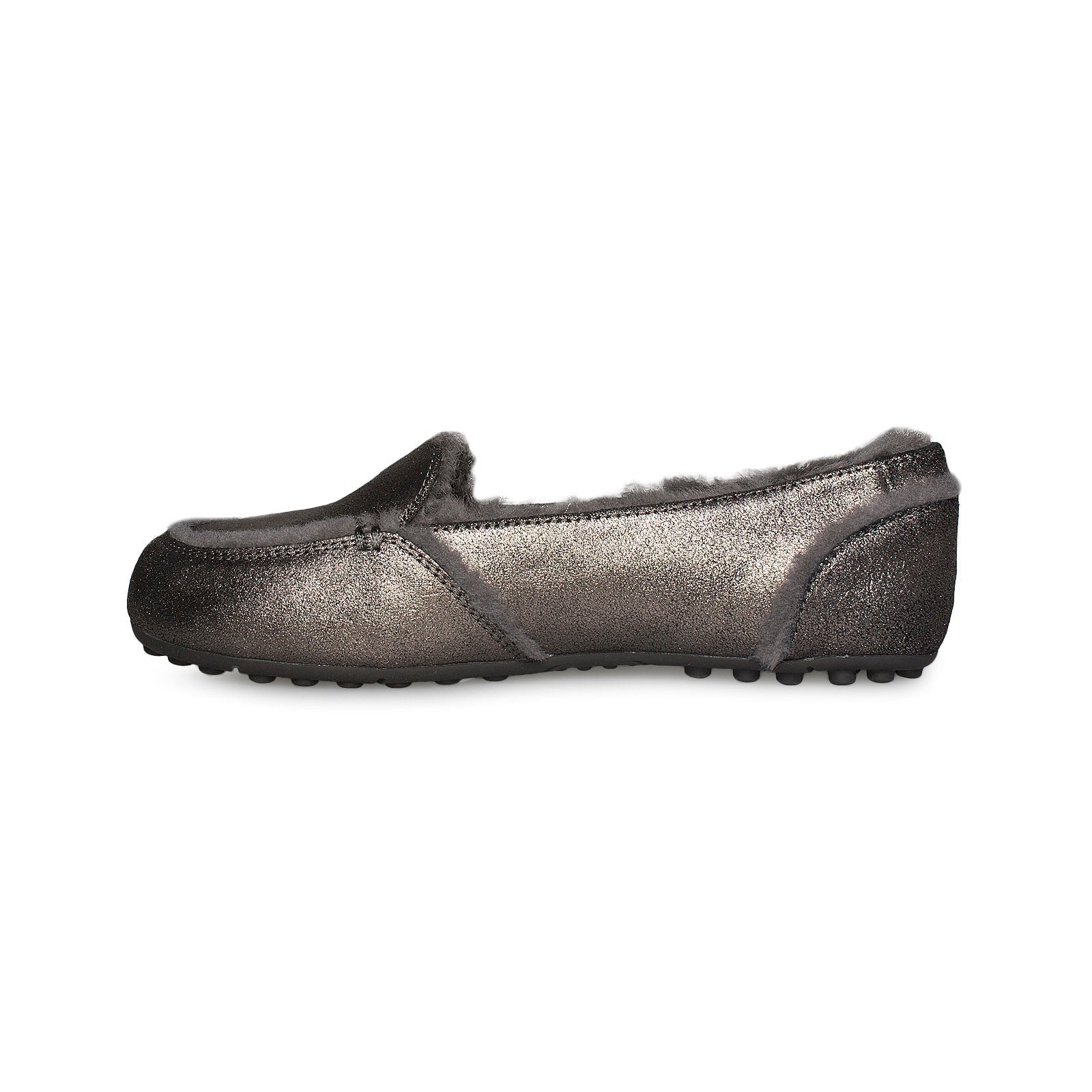 UGG Hailey Metallic Gunmetal Slippers - Women's