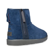 UGG Classic Mini Zip Waterproof New Navy Boots - Men's