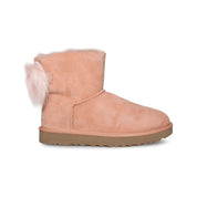 UGG Fluff Bow Mini Suntan Boots - Women's