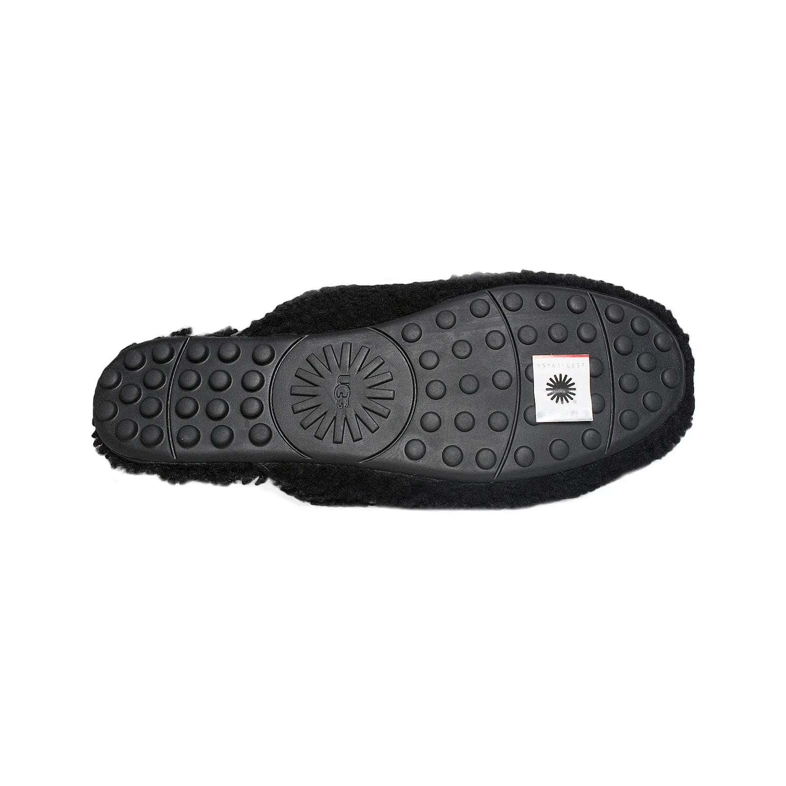 UGG Lane Fluff Black Loafer - Women's