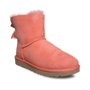 UGG Mini Bailey BOW II Vibrant Coral Boots - Women's