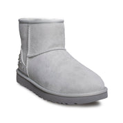 UGG Classic Mini Studded Bling Grey Violet Boots - Women's