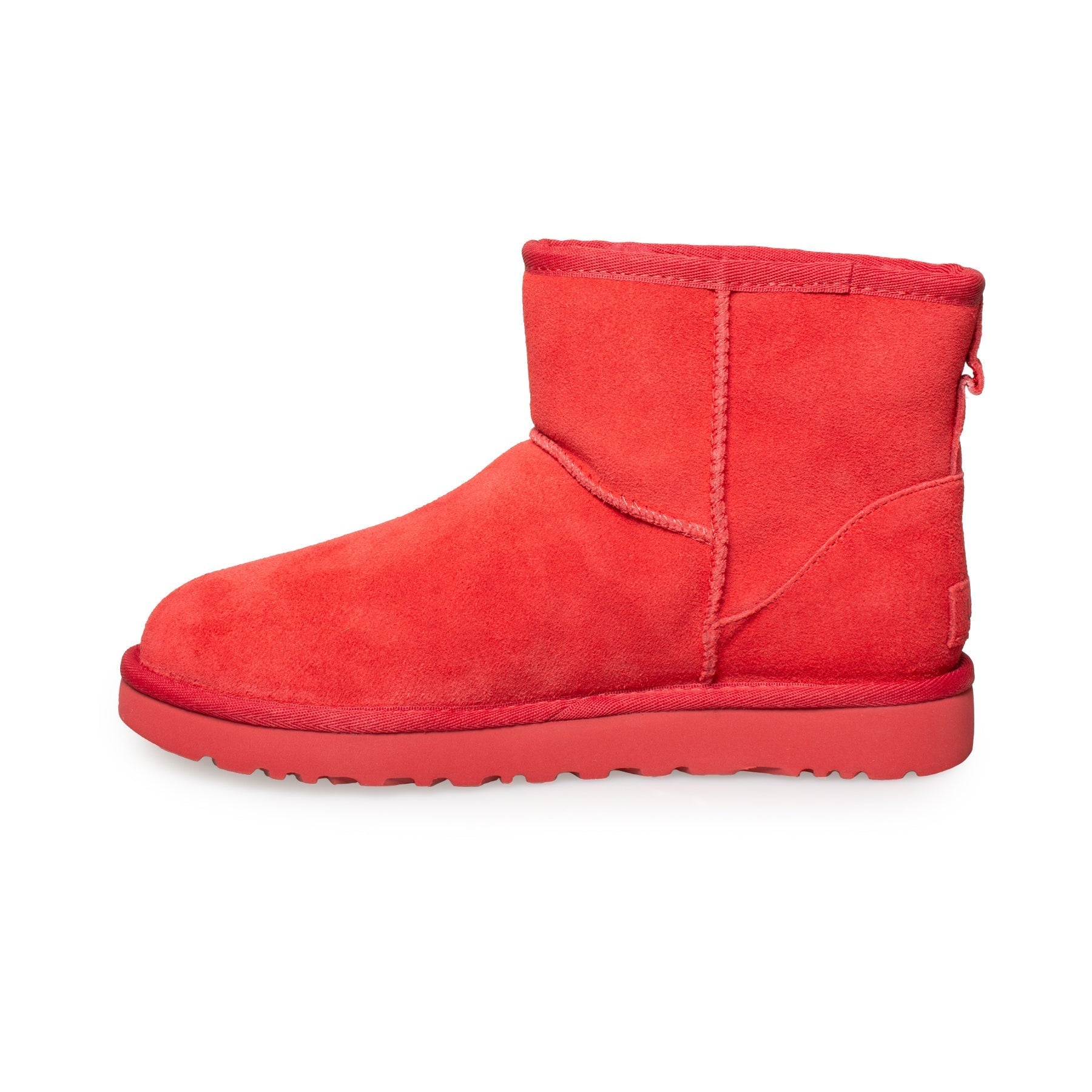 UGG Classic Mini Side Logo Samba Red Black Boots - Women's